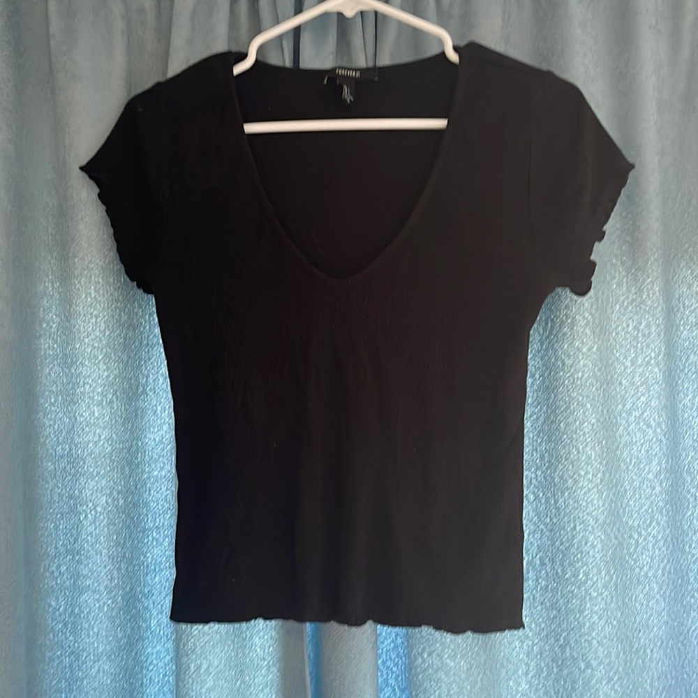 2/$12🎉Forever 21 Cotton Ribbed T-Shirt